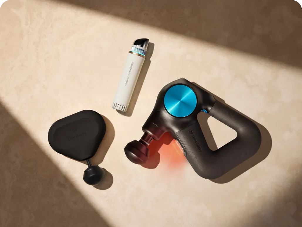 Heated massage guns